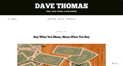 Desktop Screenshot of davethomasperformance.com