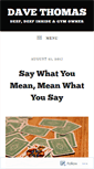 Mobile Screenshot of davethomasperformance.com