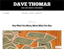 Tablet Screenshot of davethomasperformance.com